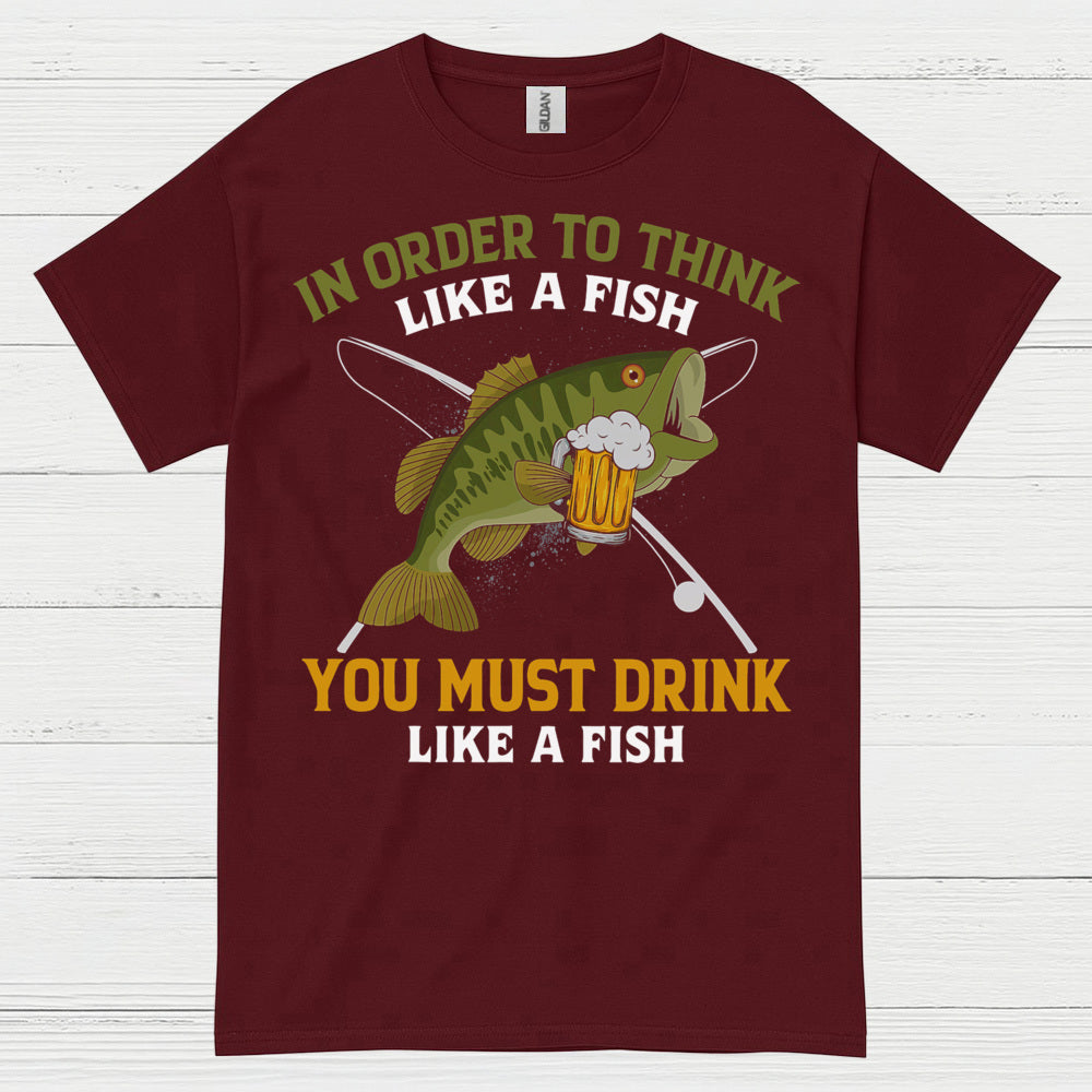 Drink Like A Fish Fishing T Shirt