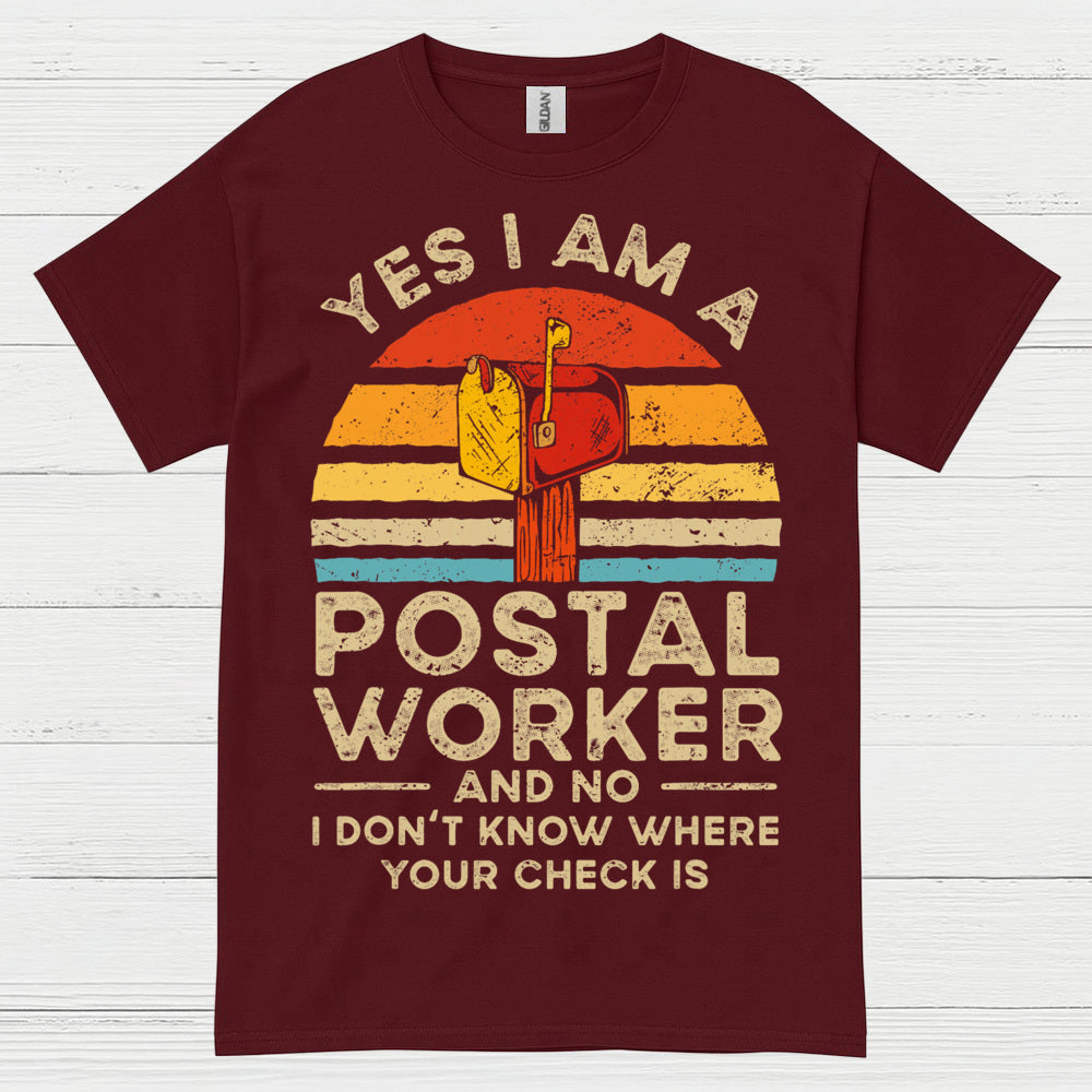 Vintage Postal Worker Humor T Shirt