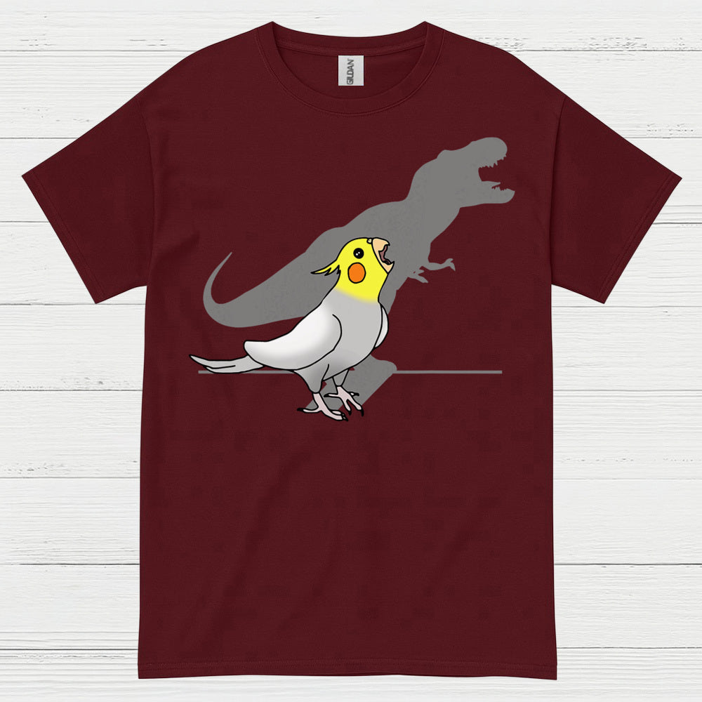 Funny Cockatiel Dinosaur Shadow T Shirt