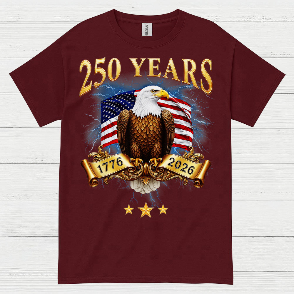 250 Years USA Eagle Freedom Heritage T Shirt