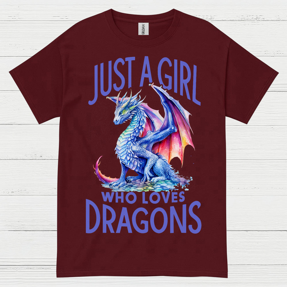 Just A Girl Who Loves Dragons T Shirt