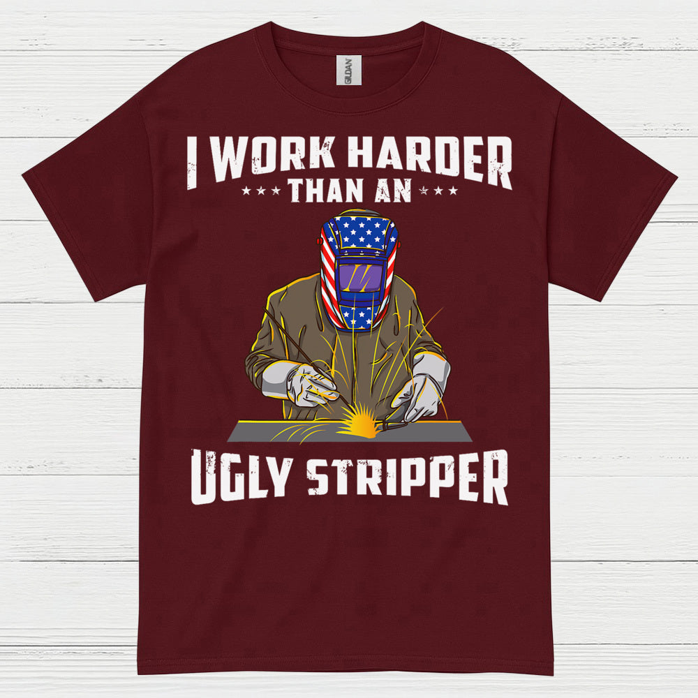 Harder Than Stripper Welder T Shirt
