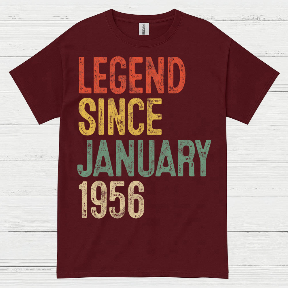 Legend Since January 1956 Birthday T Shirt
