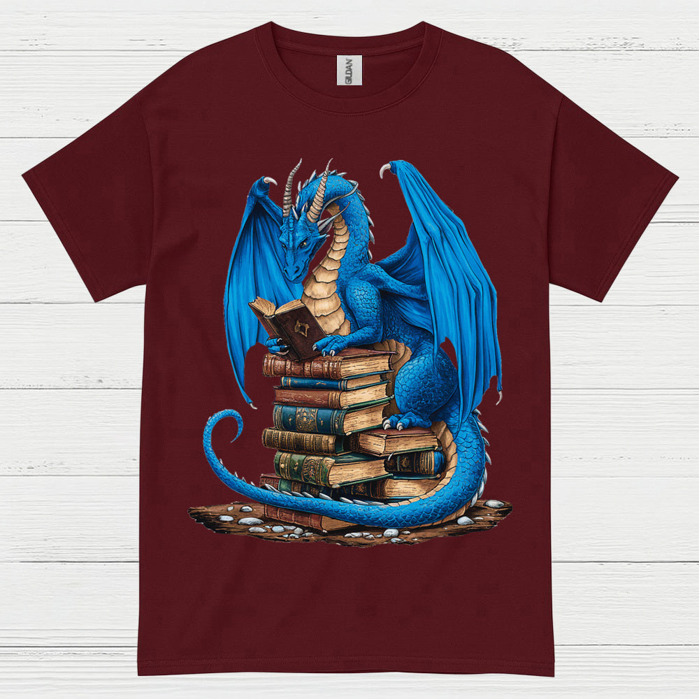 Book Dragon Reading Lover T Shirt
