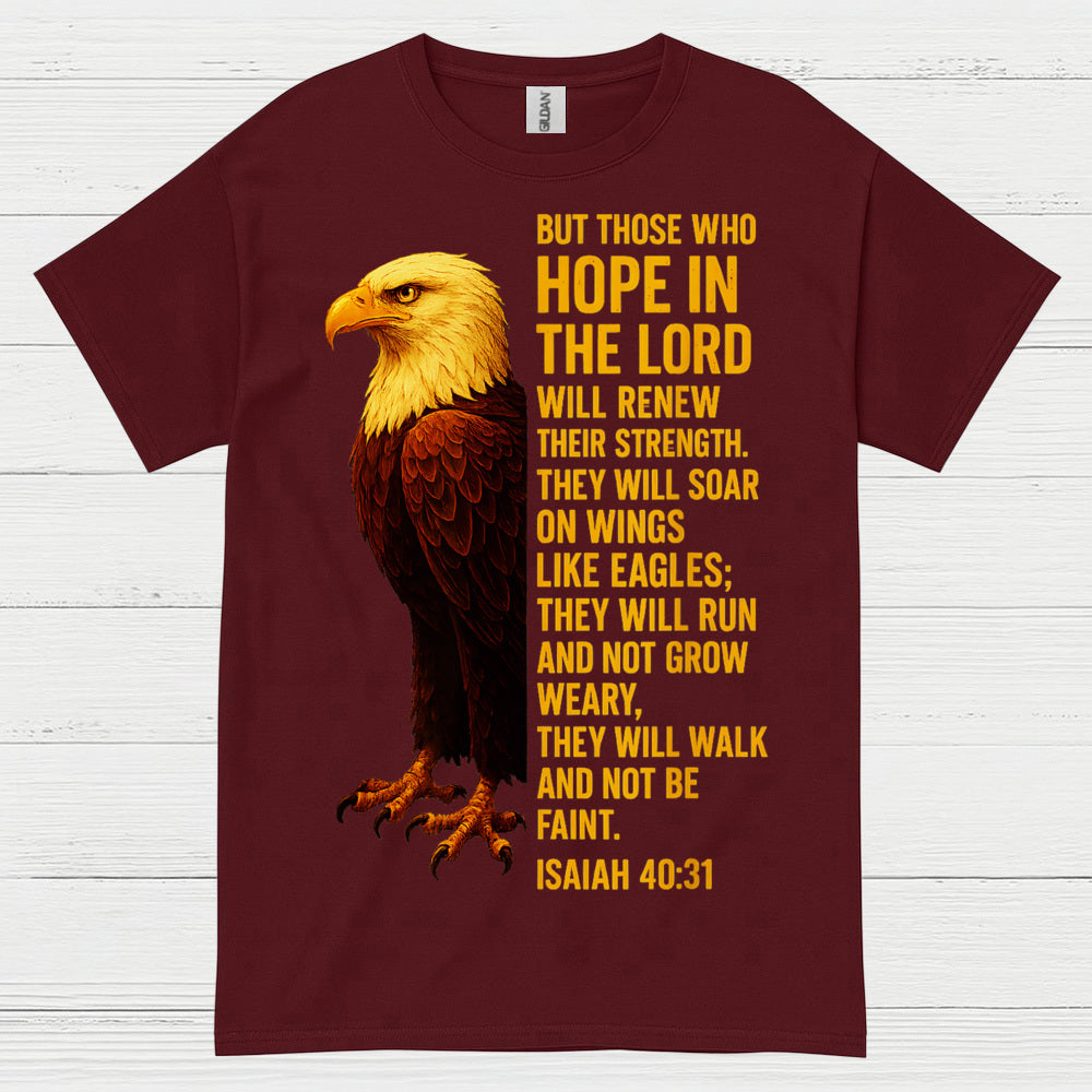 Hope In The Lord Christian Eagle Faith T Shirt