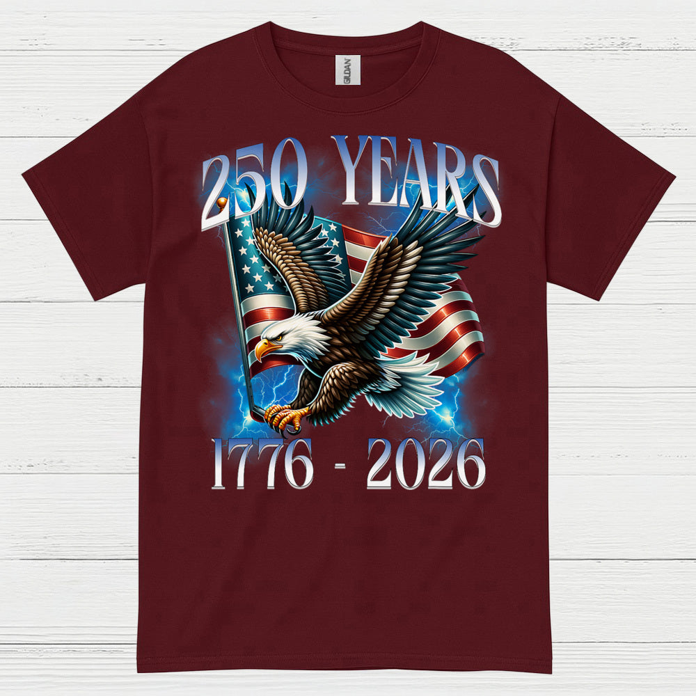 250 Years American Eagle Patriotic Anniversary T Shirt