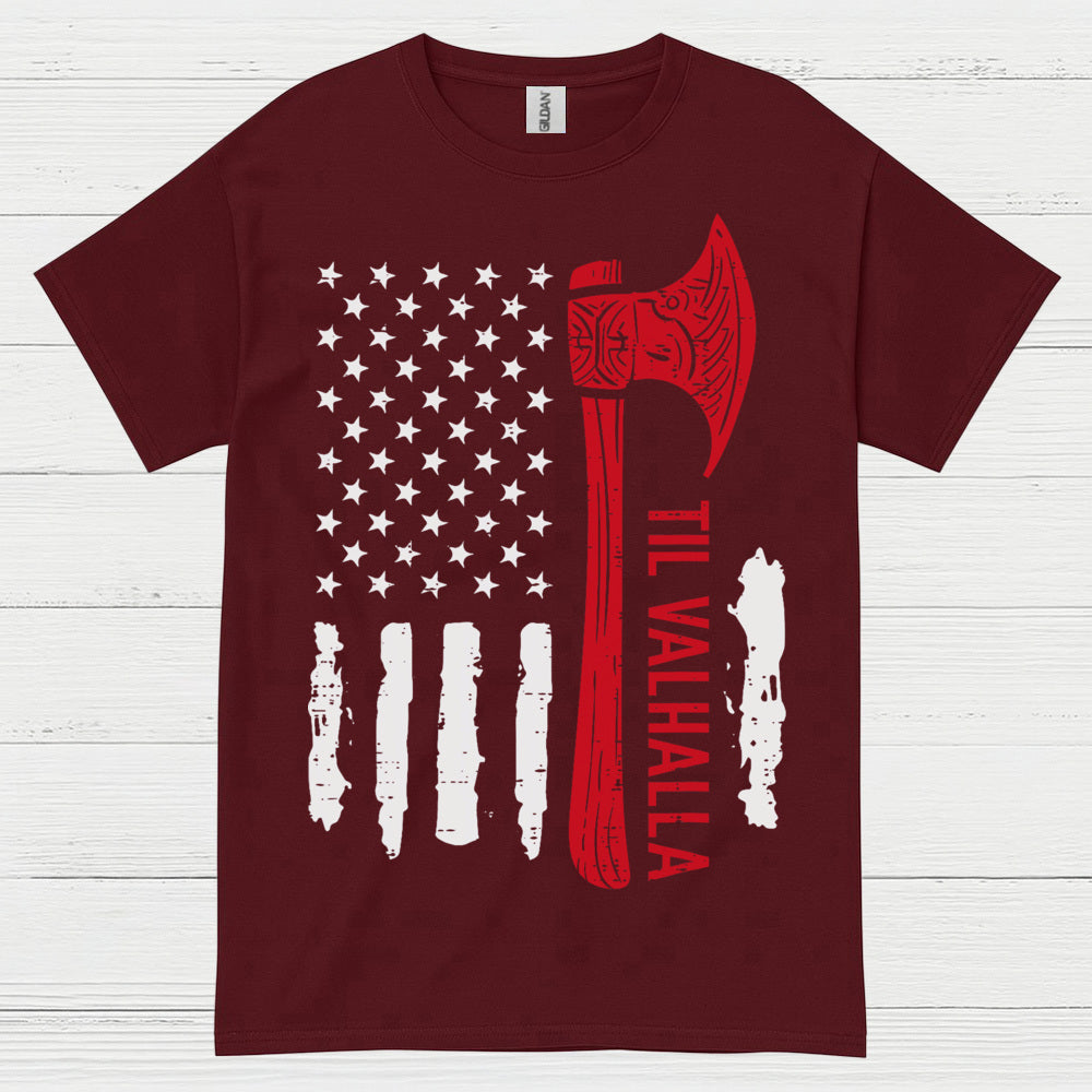 Til Valhalla American Viking T Shirt