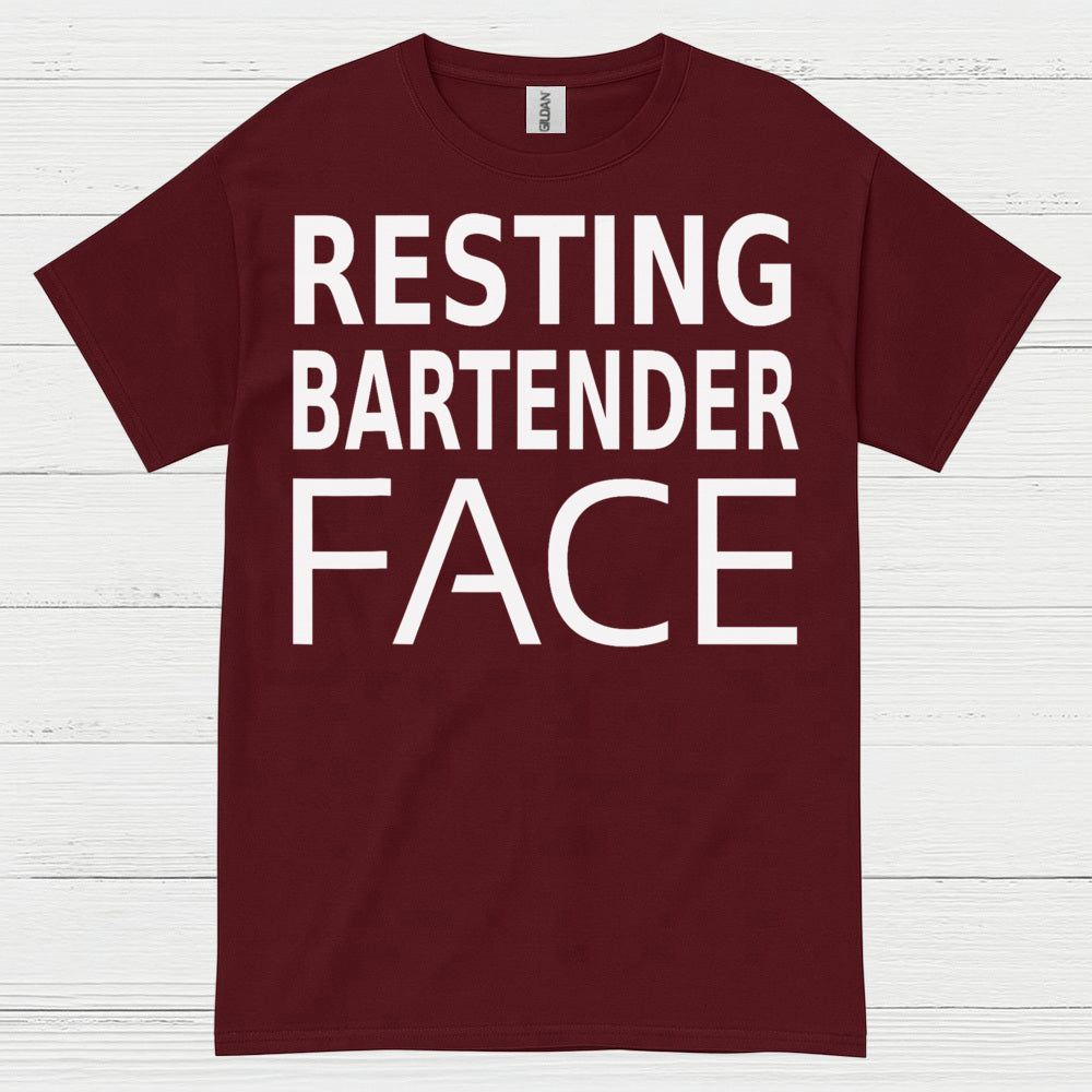 Resting Bartender Face Humor T Shirt