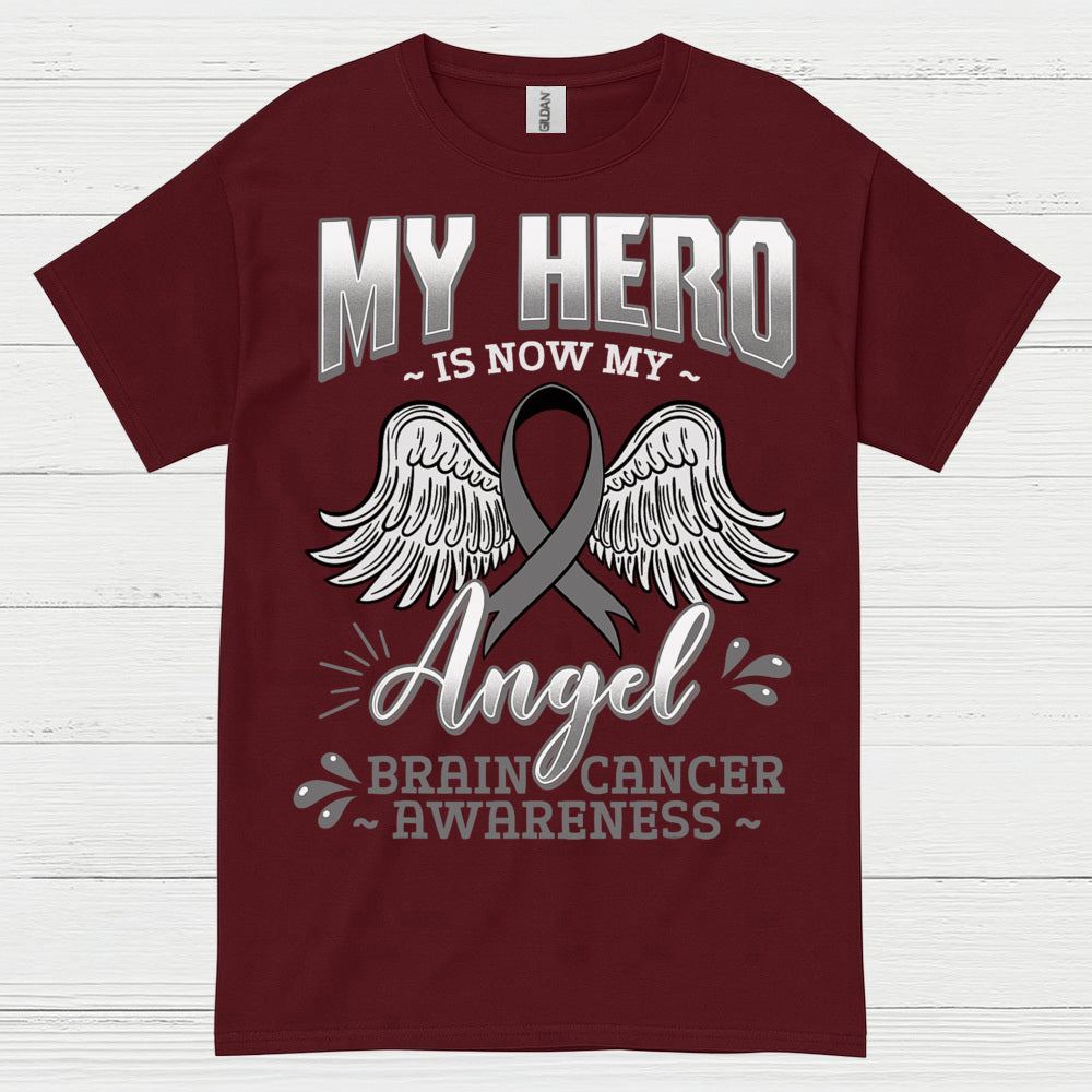 My Hero Is Now My Angel Brain Cancer T Shirt