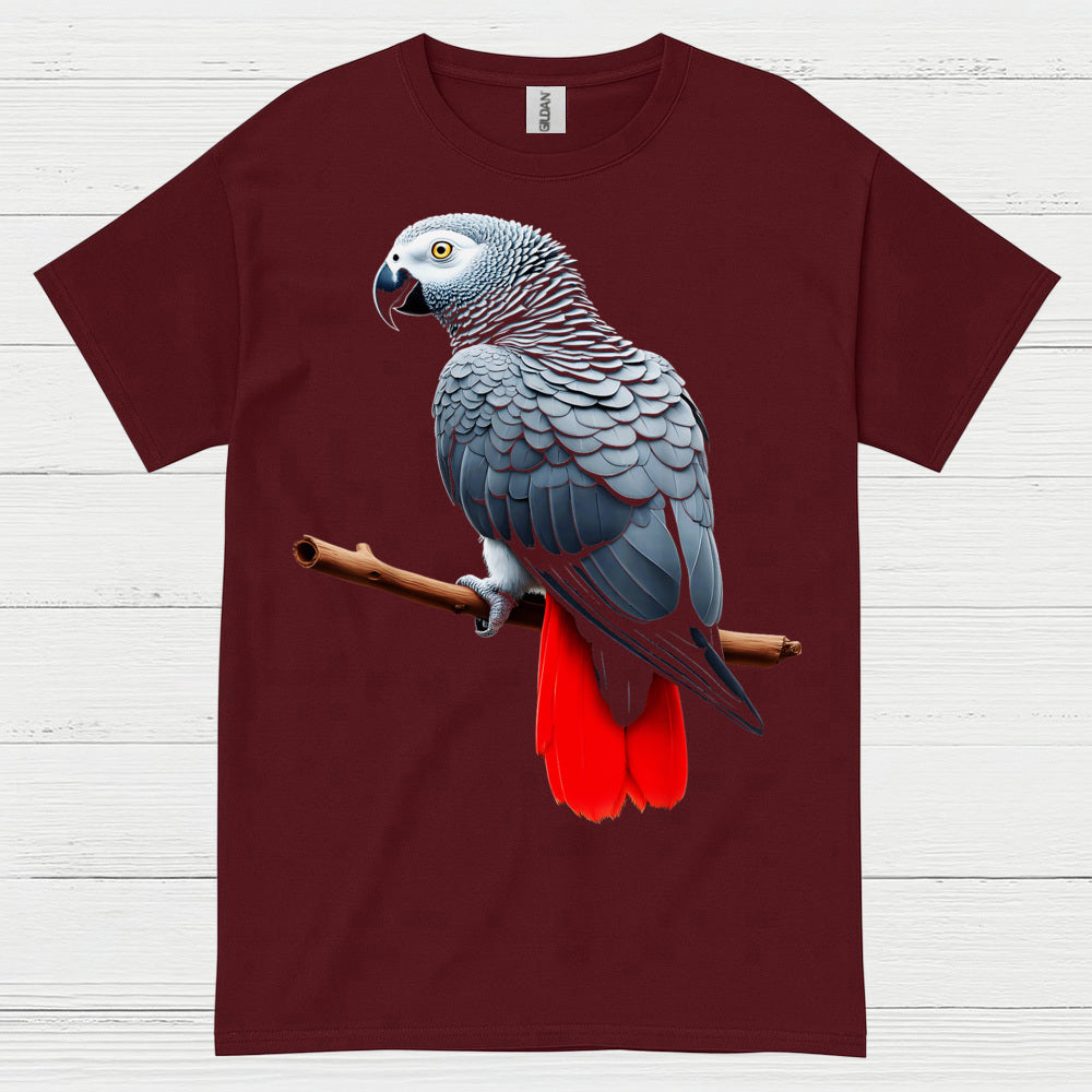 African Grey Parrot Graphic T Shirt