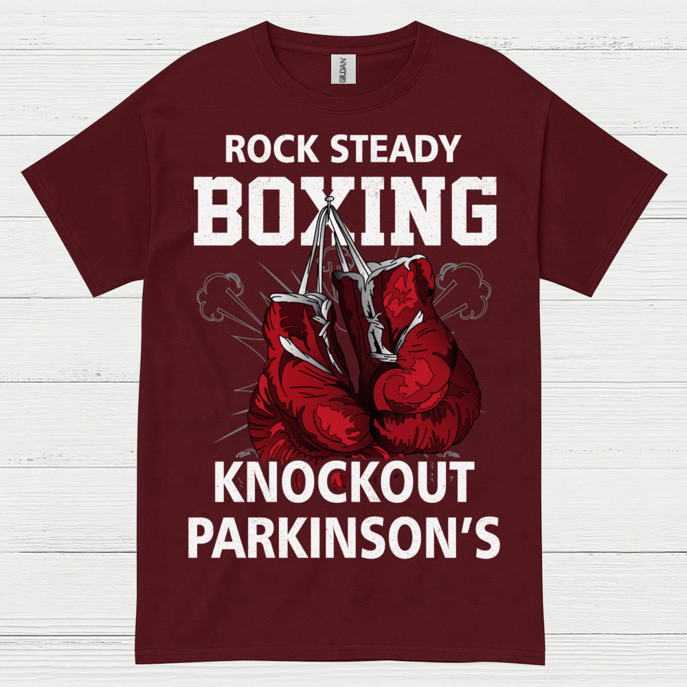 Rock Steady Boxing Knockout Parkinsons T Shirt