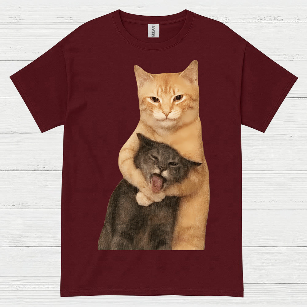 Funny Cat Hug Meme T Shirt
