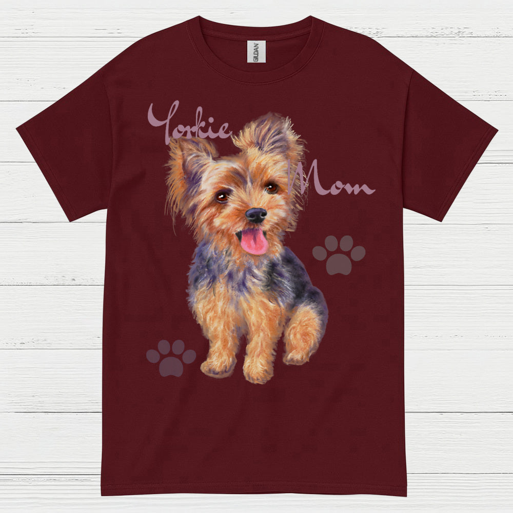 Cute Yorkie Mom Dog Lover T Shirt