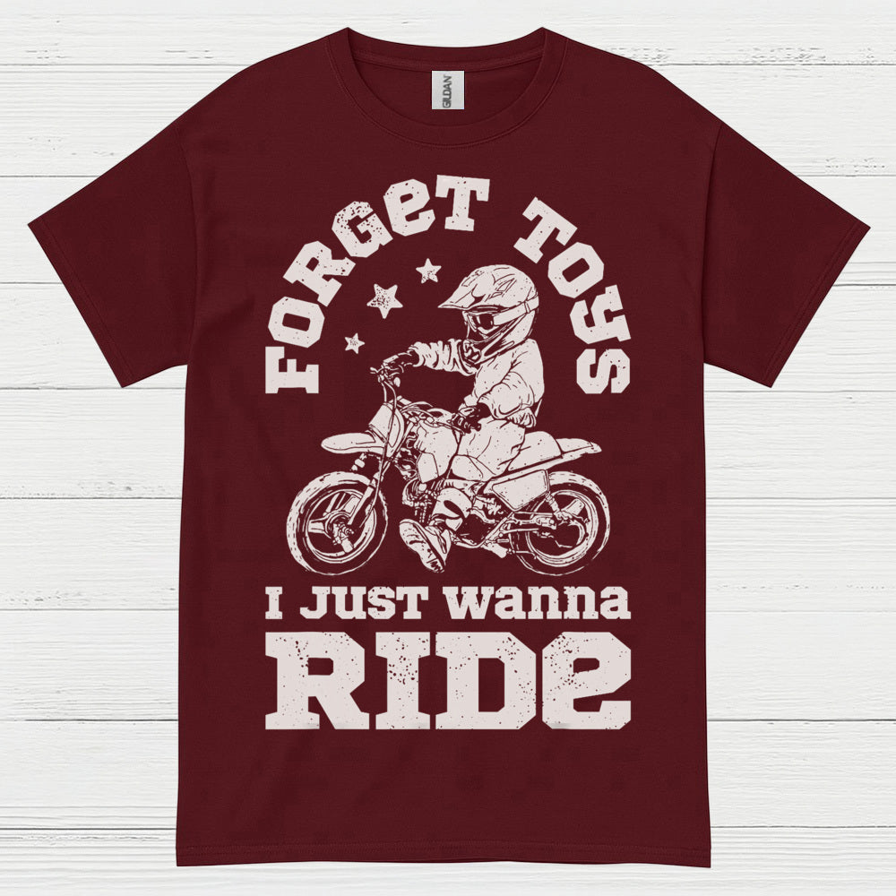 Forget This Just Wanna Ride Motocross T Shirt