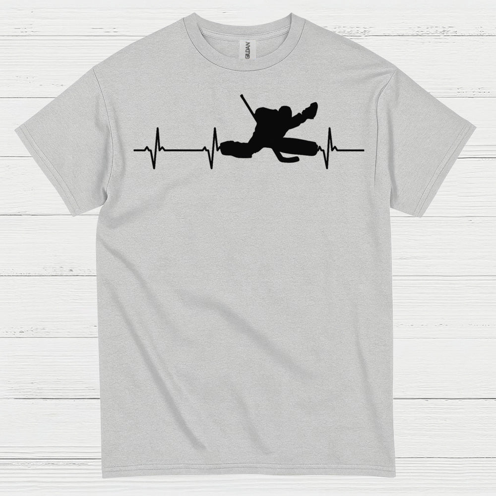 Hockey Heartbeat Player Silhouette T Shirt