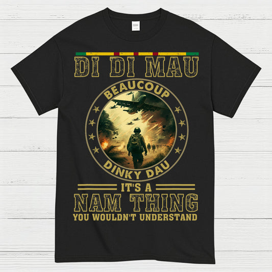 Di Di Mau Beaucoup Dinky Dau Vietnam Veteran T-Shirt