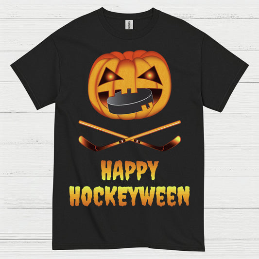 Happy Hockeyween Halloween Hockey T-Shirt