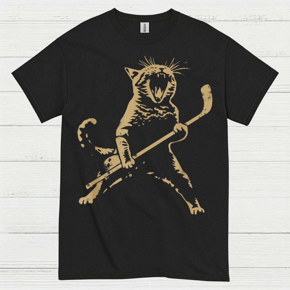 Cat Playing Ice Hockey Hockey T Shirt