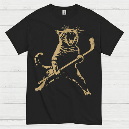 Cat Playing Ice Hockey Hockey T Shirt