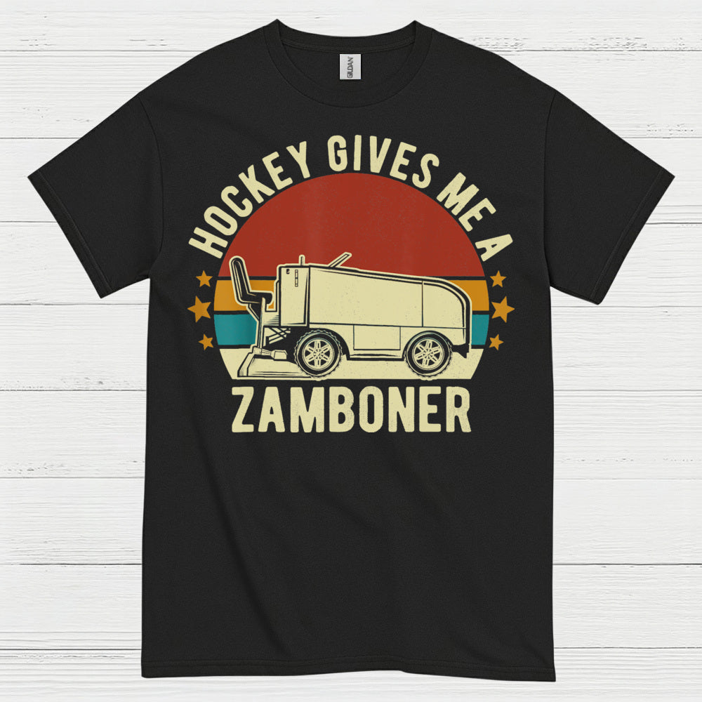 Hockey Gives Me A Zamboner Funny Hockey T-Shirt