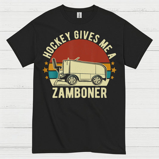 Hockey Gives Me A Zamboner Funny Hockey T-Shirt