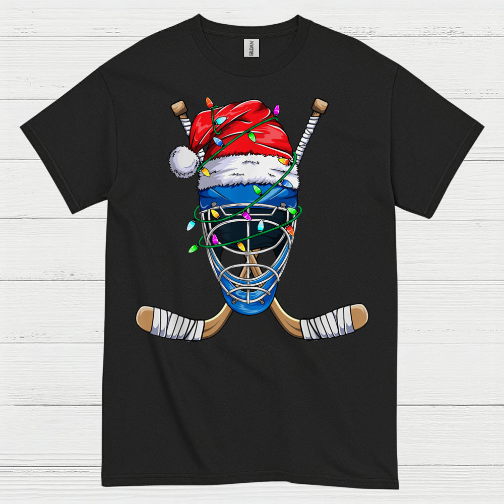Hockey Goalie Christmas Lights T-Shirt