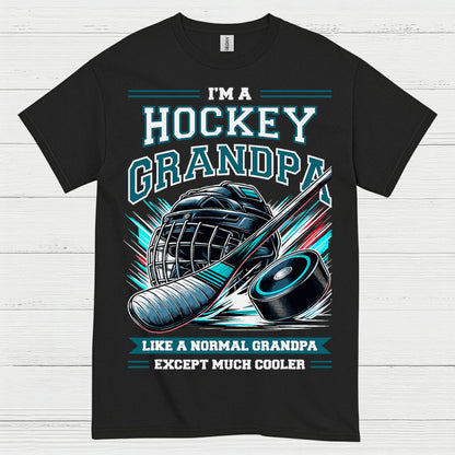 I’m a Hockey Grandpa T-Shirt Funny Hockey Gift for Grandpas