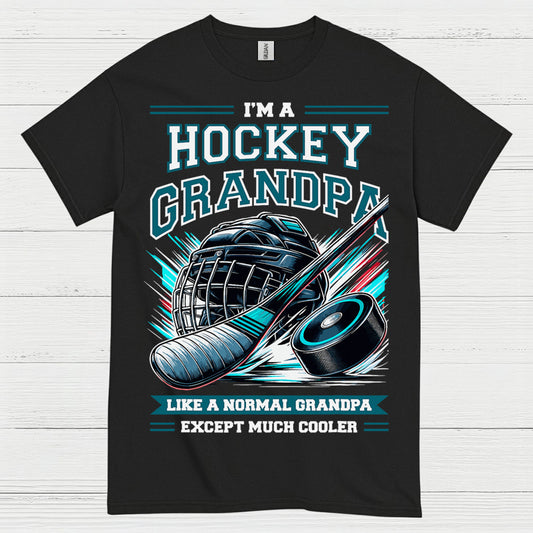 I’m a Hockey Grandpa T-Shirt Funny Hockey Gift for Grandpas