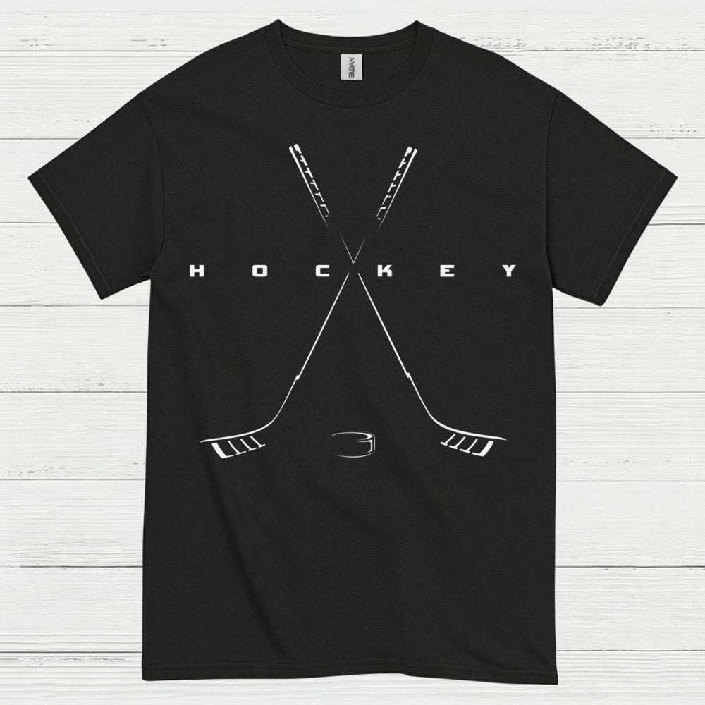 Minimalist Hockey Crossed Sticks T-Shirt