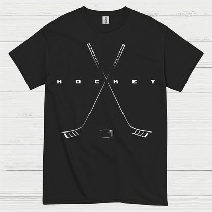 Minimalist Hockey Crossed Sticks T-Shirt