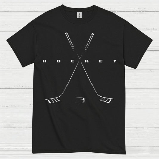 Minimalist Hockey Crossed Sticks T-Shirt