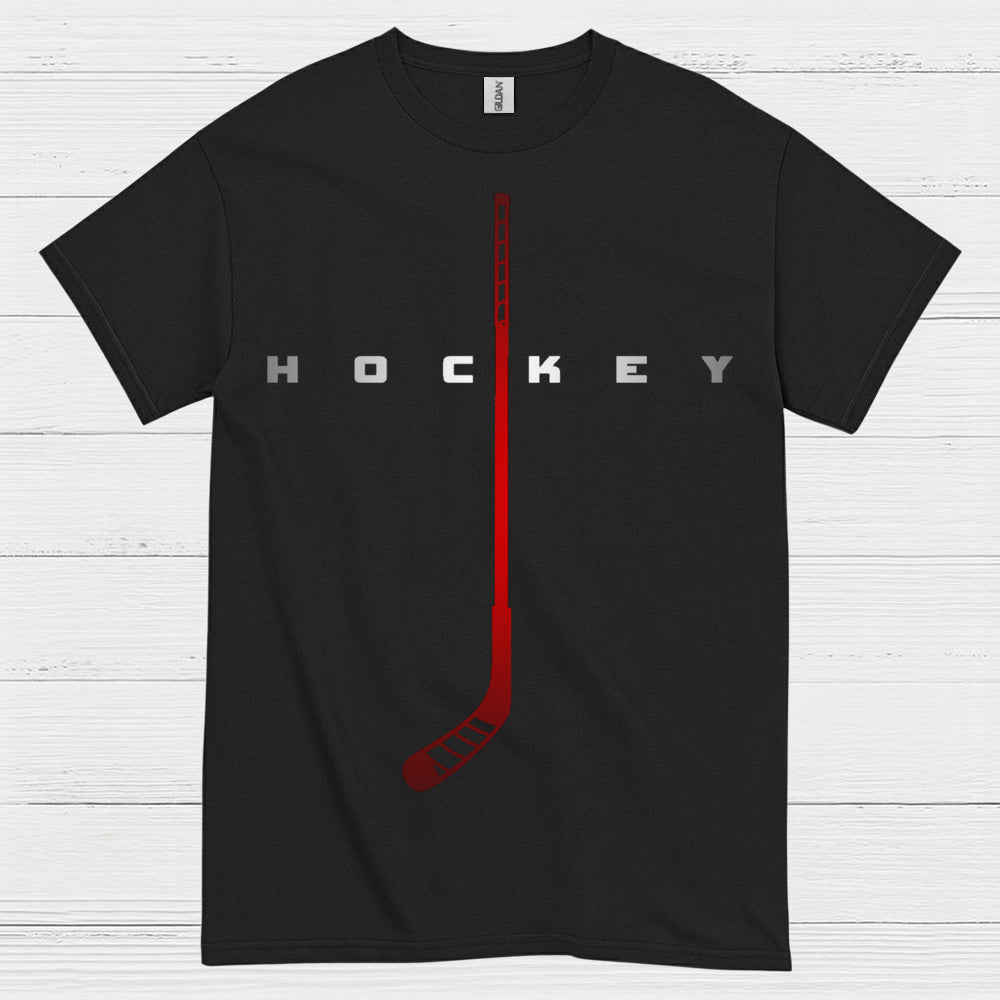 Minimalist Hockey Stick Graphic T-Shirt