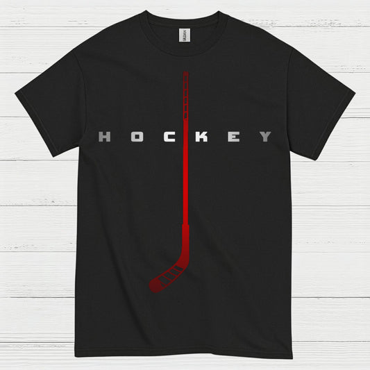 Minimalist Hockey Stick Graphic T-Shirt