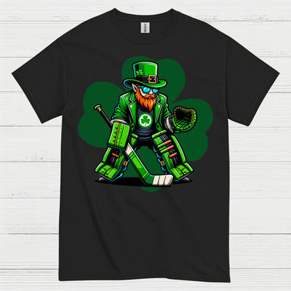 St Patricks Day Hockey Goalie T Shirt