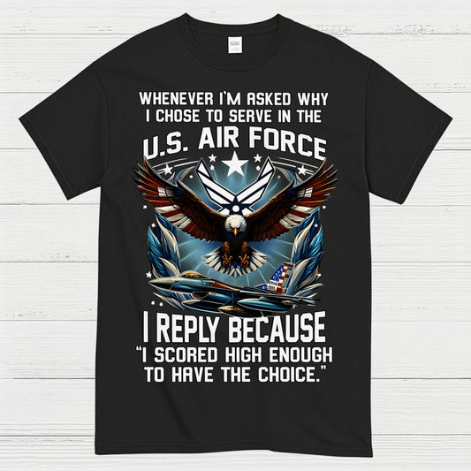 US Air Force Veteran Scored High Enough T-Shirt