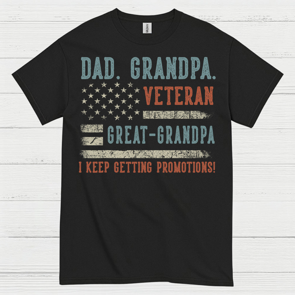 Veteran Dad Grandpa Great Grandpa T-Shirt