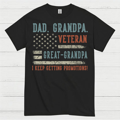 Veteran Dad Grandpa Great Grandpa T-Shirt