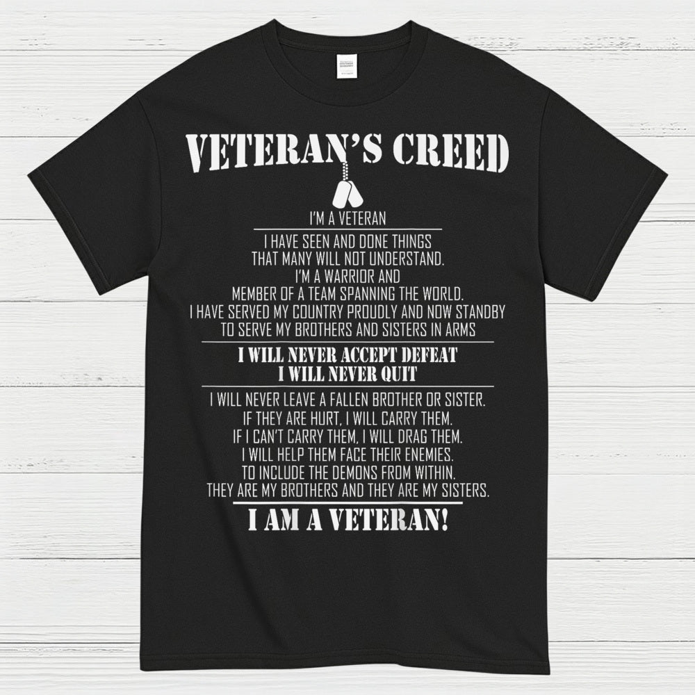 Veteran’s Creed I Am A Veteran T-Shirt