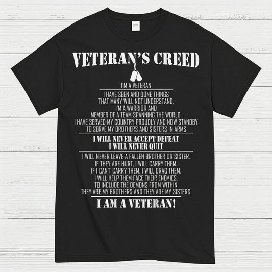 Veteran’s Creed I Am A Veteran T-Shirt