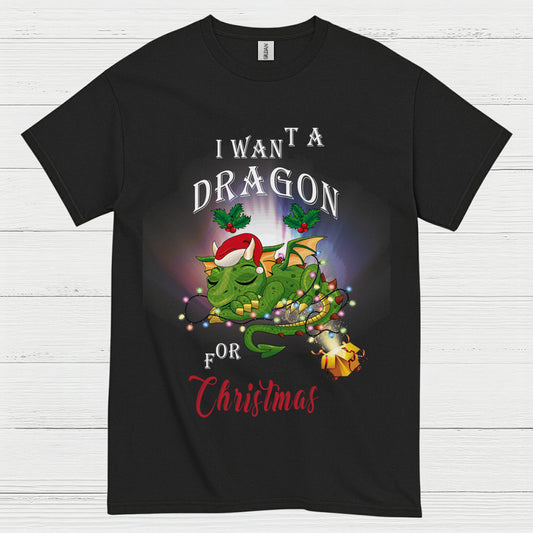 Christmas Dragon Wish T Shirt