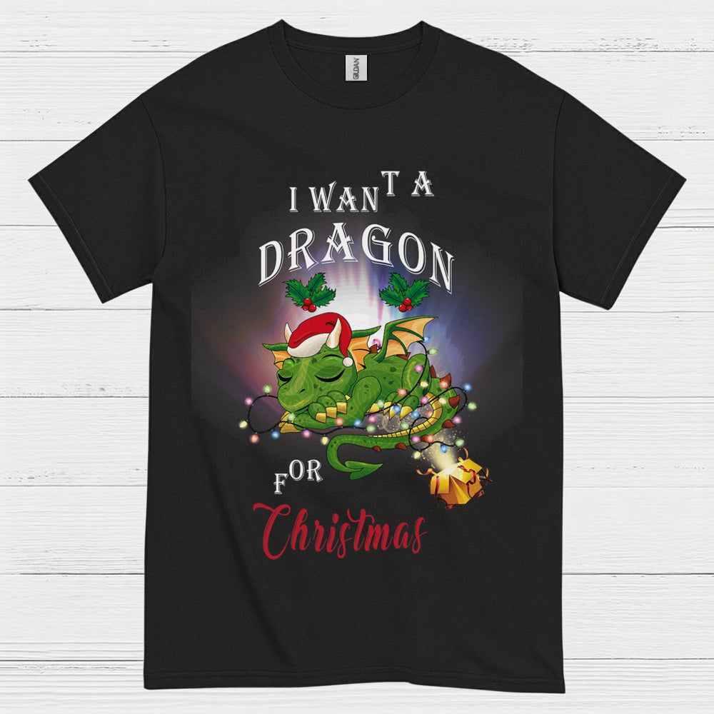 Christmas Dragon Wish T Shirt