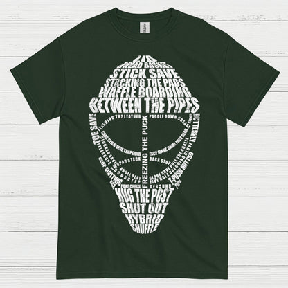Between The Pipes Goalie Mask Hockey T-Shirt