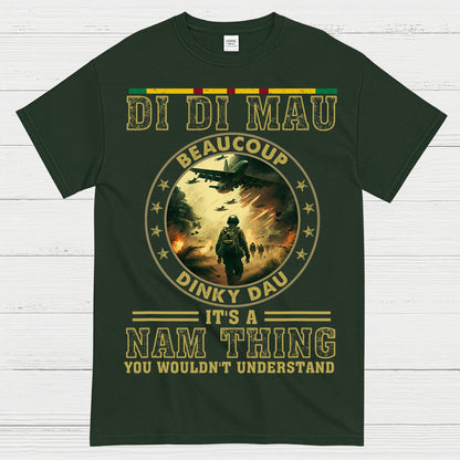 Di Di Mau Beaucoup Dinky Dau Vietnam Veteran T-Shirt