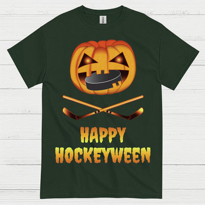 Happy Hockeyween Halloween Hockey T-Shirt