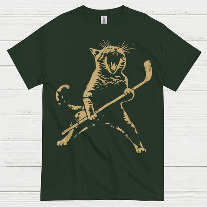 Cat Playing Ice Hockey Hockey T Shirt