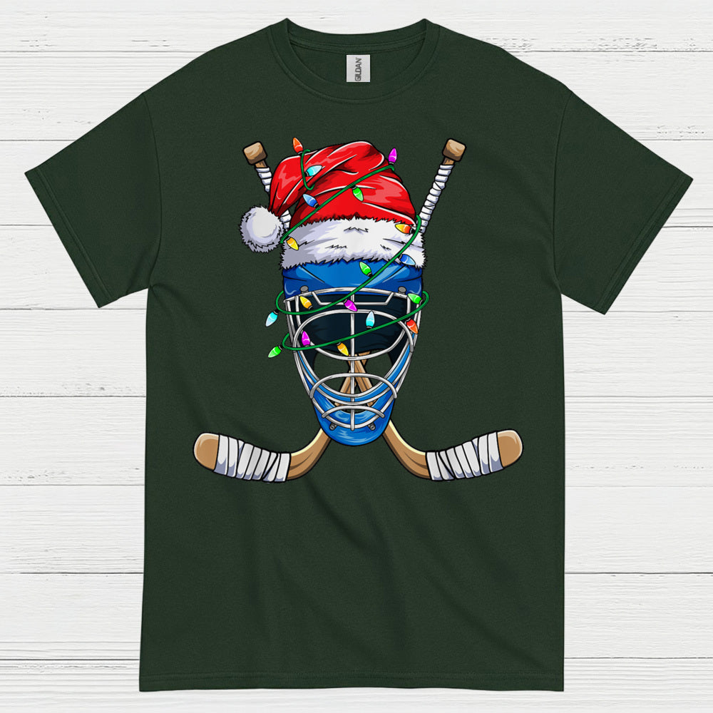 Hockey Goalie Christmas Lights T-Shirt