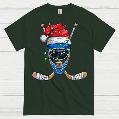 Hockey Goalie Christmas Lights T-Shirt