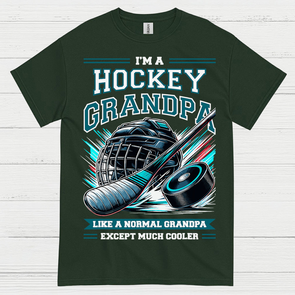 I’m a Hockey Grandpa T-Shirt Funny Hockey Gift for Grandpas