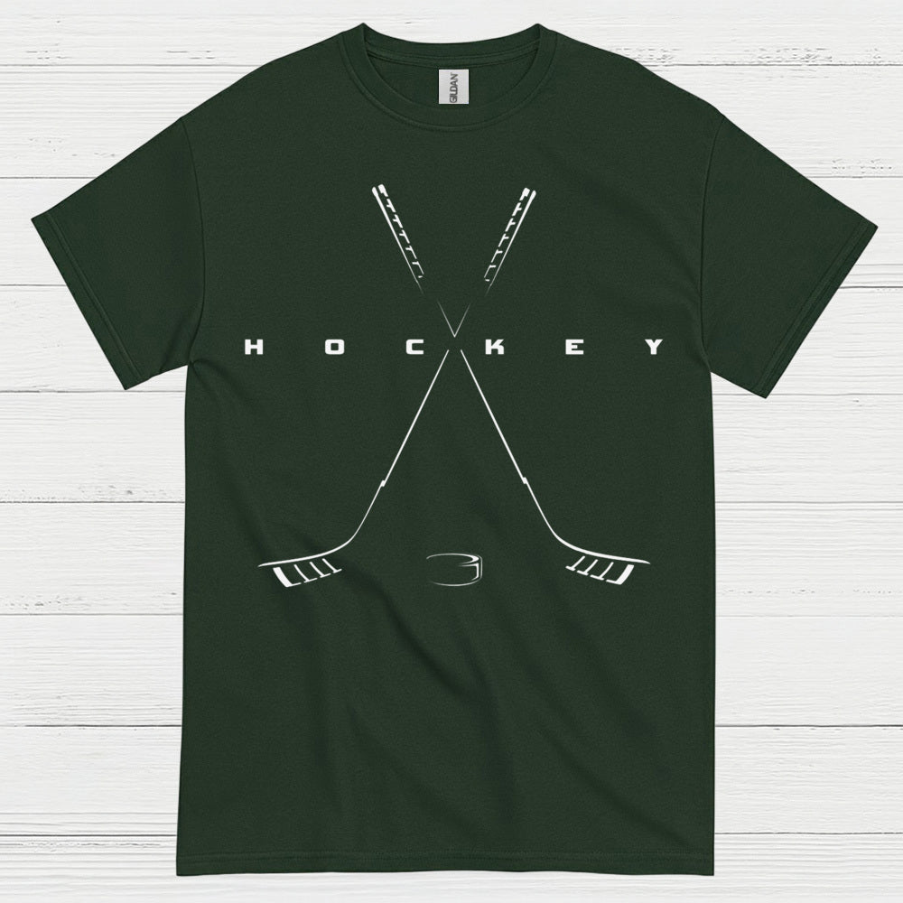 Minimalist Hockey Crossed Sticks T-Shirt