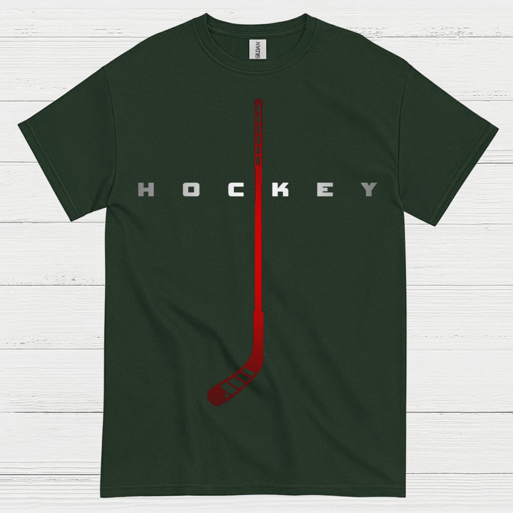 Minimalist Hockey Stick Graphic T-Shirt